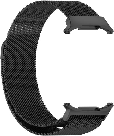 DrPhone MilanoNoir Milanese Band – Luxe Horlogeband voor Samsung Galaxy Watch 5 / 6 / 7 (40 & 44 mm) + Galaxy Watch FE - Zwart