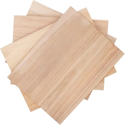 Houten Planken Knutselen - Onbewerkte Houtplaten - Doe-het-zelf Projecten - Lichtgewicht Stevig Paulownia - 50x20x1.8 Cm - Lichtgeel