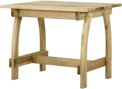 Tuintafel Hout - Buitentafel Terrastafel - Dineren Buiten - Geïmpregneerd Grenenhout - 110x74x75 cm - Groen