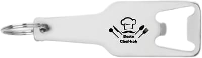 Akyol - chefkok flesopener - Kok - chef - koken - cadeau - verjaardag - bakken - 105 x 25mm
