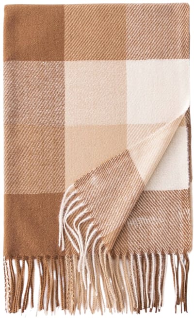 Sjaal Ruit/Checker - Bruin | 195 x 65 cm | Polyester | Fashion Favorite