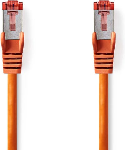 Nedis CAT6-kabel - RJ45 Male - RJ45 Male - S/FTP - 2.00 m - Rond - LSZH - Oranje - Envelop