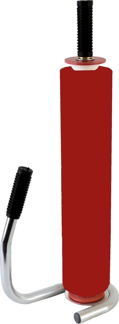 Kortpack - SET: 1 Folie-Dispenser + 1 Rol Rode Handwikkelfolie 23my dik, 50cm breed x 270mtr lang - (005.0252)