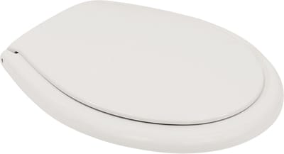 Plieger Kadett Toiletbril - Universele vorm WC Bril - Duroplast - Wit - Met Deksel - Kunststof bevestiging
