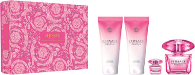 Versace Bright Crystal Absolu Giftset - 90 ml eau de parfum spray + 5 ml eau de parfum tasspray + 100 ml showergel + 100 ml bodylotion - cadeauset voor dames