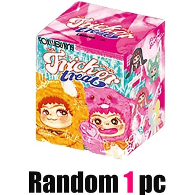 Wakuku V2 Série Renard et Lapin Trick Or Treat Peluche Vinyle Boîte Aveugle Porte-clés Pendentif Boîte Mystère Surprise Jouets de Collection Cadeaux