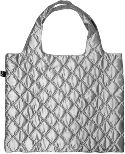 LOQI Bag Medium - Silver Puffy