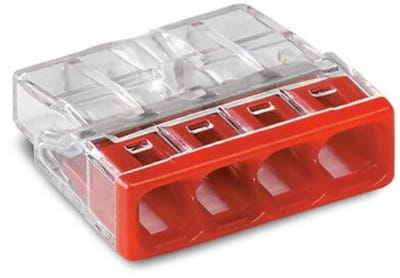 Compacte Koppelblokjes 4-Geleiders - Push-in Verbindingsklemmen - 100 Stuks