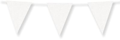 Glitter flags 16 x 20cm - White