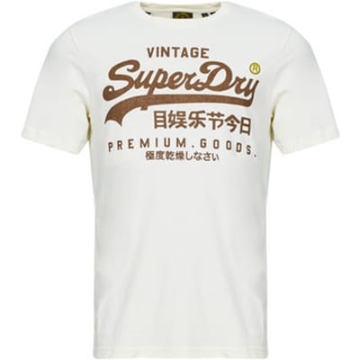 Superdry Vintage Logo Workwear Relaxed T-shirt White Grootte: M
