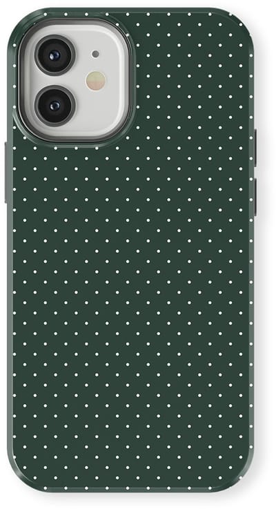 Micro Dots Tough Hoesje geschikt voor iPhone 12 Mini | Geschikt Voor Mag | Stippen Motief Backcover geschikt voor iPhone 12 Mini Pine Pins