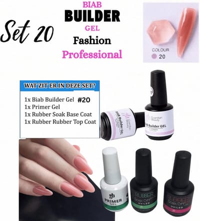 Guardian Beauty BIAB Builder Gel Set - Aphrodite - #20 - Nagel Gellak
