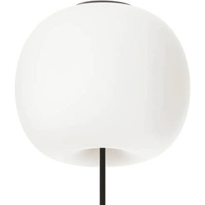 kdln plafondlamp Kushi XL, zwart/wit, Ø 43 cm, glas