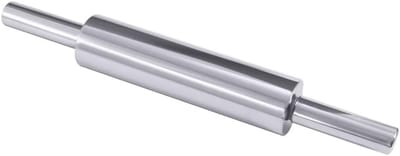 Deegroller RVS - Bakroller - Bakken en Deeg - Roestvrij Staal - 49 cm - Zilver