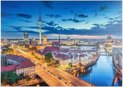 MyPuzzle Skyline Berlijn - Premium 1000 Stukjes Puzzel - MyPuzzle speciale collectie van Puzzle Galaxy