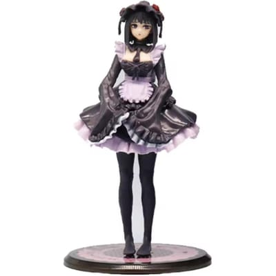 2 Types My Dress-Up Darling Figurine Anime Tenue de Femme de Chambre Noire Kit Figurine d'Action Kitagawa Marin Modèles de Collection Figurine Shizuku Kuroe gray