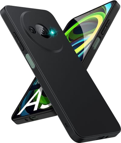 Casemania Hoesje Geschikt voor Xiaomi Redmi A3 - Zwart - Siliconen Back Cover