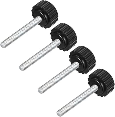Tension Knoppen met M4 x 30mm Draad en 16mm Hoofd, Kunststof Schroefhandvat voor Machines - 4 Stuks, Ideaal voor Precisiewerk en Gereedschap
