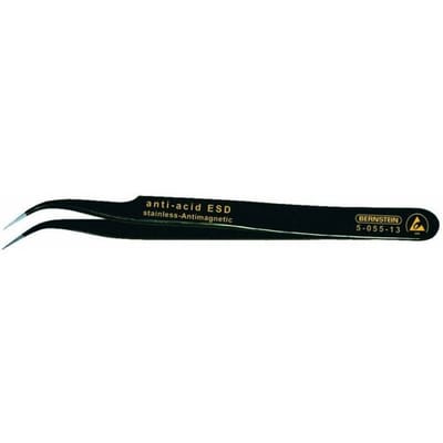 BERNSTEIN Tools for Electronics 5-055-13 SMD-pincet 7a SA-ESD Sikkelspits, super-spits 120 mm