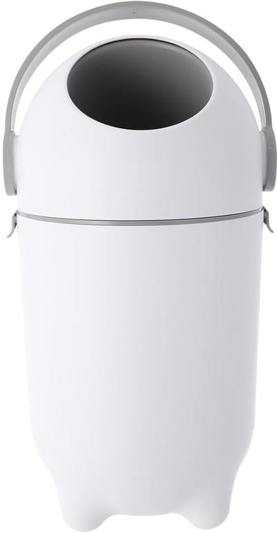 Luieremmer met deksel - Afvalbak luiers - Geurvrij houden - Geïntegreerde geurbarrière - 15 liter - Wit