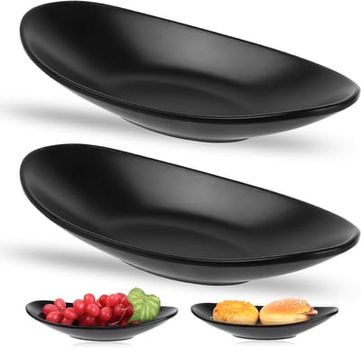 Set van 2 Sleutelschalen en Sieradenkommen - Decoratieve Ovale Schalen voor Sleutels, Munten en Sieraden (21 x 11 cm)