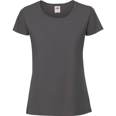 Fruit of the Loom Dames/Dames Iconic 190 T-Shirt (Licht Grafiet Solid)