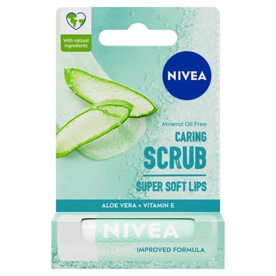 NIVEA Aloë Vera - Lippenpeeling - Verzachtend - Met Vitamine E - Zonder Minerale Oliën