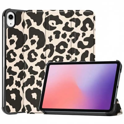 imoshion Design Trifold Bookcase voor de Apple iPad Mini 7 (2024) / iPad Mini 6 (2021) - Leopard