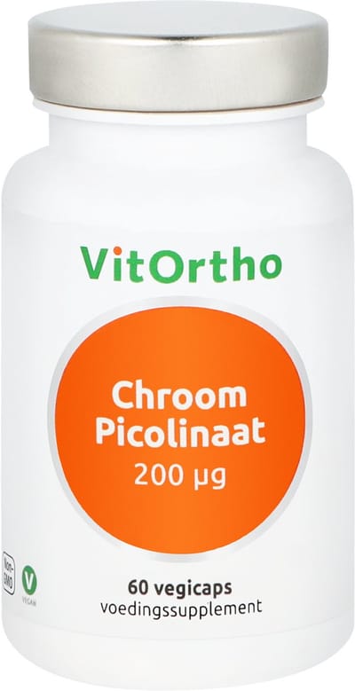 VitOrtho Chroom picolinaat 200mcg 60 Vegetarische capsules