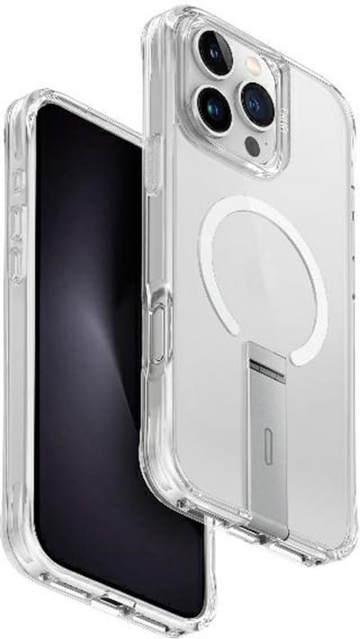 UNIQ Eleva hoesje met Vertica Stand iPhone 16 Pro Max 6.9  transparant/doorschijnend helder