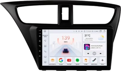 Autoradio met bluetooth - Carplay - Voor Honda Civic 9 (2012-2017) - Geschikt voor Apple en Android - Stereo - Navigatie - Navigatiesysteem auto - 3GB 32GB