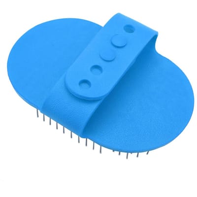 Ronde Siliconen Huisdier Baden Haarverzorging Reiniging Massage Borstel Honden Katten Kam Benodigdheden Blauw