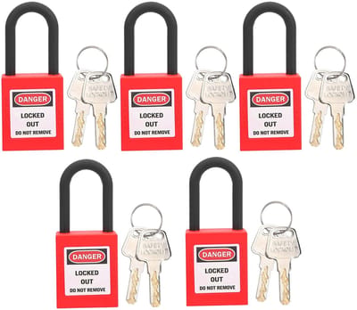 Dailygoods - 5 Sets Lock-Out Vergrendelingssystemen voor Veiligheidsdoeleinden