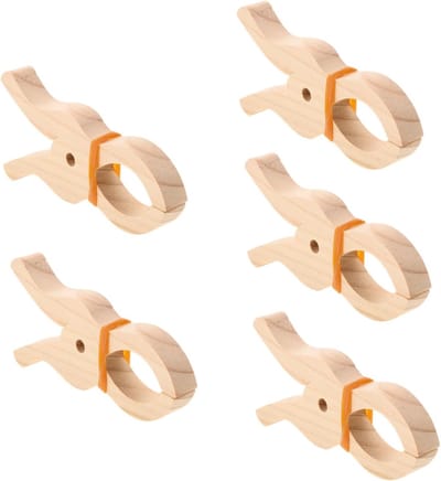 Grote houten wasknijpers, jumbo wasknijpers voor handdoeken en knutselprojecten, antislip grip en duurzame houtstructuur voor binnen en buitengebruik