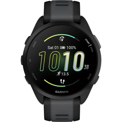 GARMIN Forerunner 165 - Hardloophorloge - 43 mm - Zwart-Leigrijs