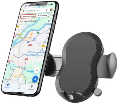 Bigben Connected, Auto Smartphone Houder Verstelbaar op Ventilatie 100% Gerecycled, Zwart