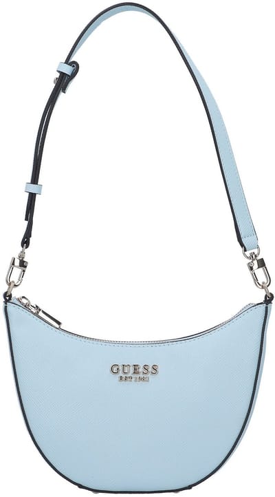 GUESS Schoudertas Fedana Mini Top Zip Shoulder Bag Powder Blue Lichtblauw