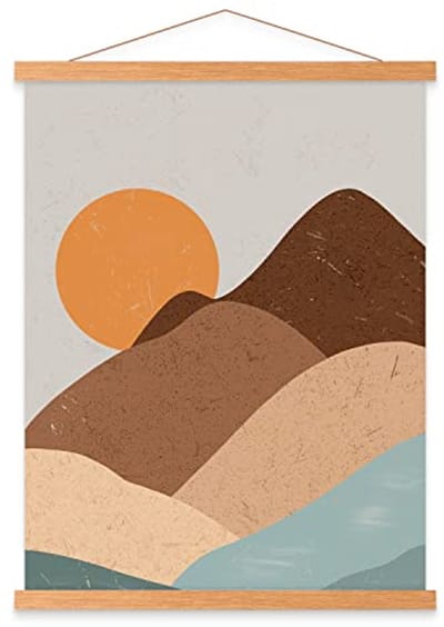Houten Magnetische Posterrail A2 – Perfect voor Kunst en Foto's