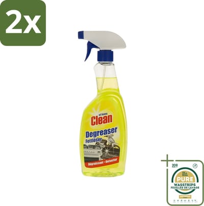At Home - Clean - Ontvetter - Snel Resultaat - 750 ml - Voordeelverpakking - 2 stuks - Vetverwijderaar - Snel werkende reiniger