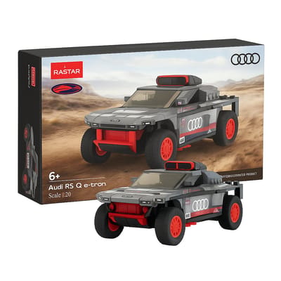 Jamara Constructiespeelgoed - 402817 Audi RS Q e-tron - Grijs Bouwstenen set - 1:30