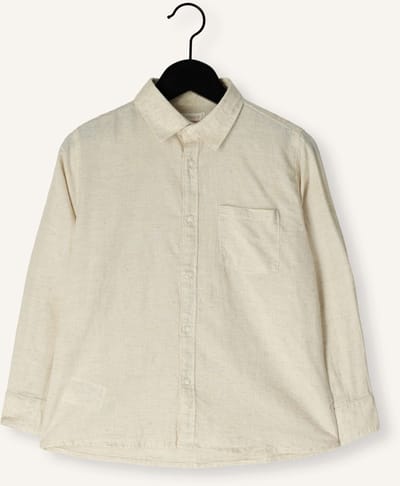 MAYORAL L/s Linen Shirt - met lange mouwen - Jongens Ecru - Maat 122