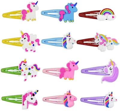 Haarspeldjes - 12 stuks - Unicorn - Regenboog - Schattig - Meisje - Leuk Als Cadeautje