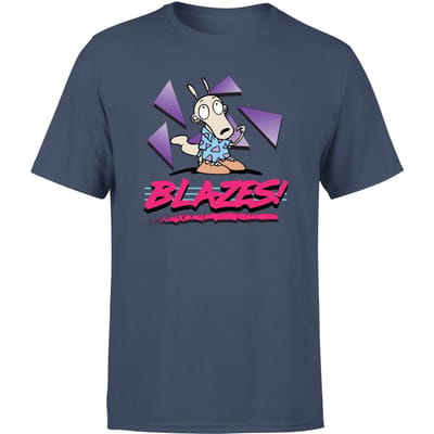 Rocko's Modern Life Rocko Blazes! Men's T-Shirt - Donker Blauw - S