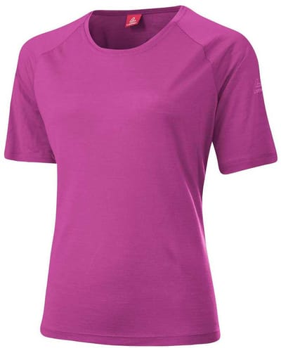 Loeffler Merino-tencel Cf T-shirt Met Korte Mouwen Paars 3XL Vrouw