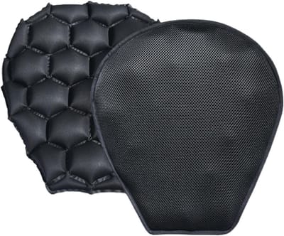 Fietszadelkussen Motor - Motorzadelhoes Trillingsdempend - Comfortabel Rijden - Geoptimaliseerde Drukverdeling - 41 x 37 cm - Zwart