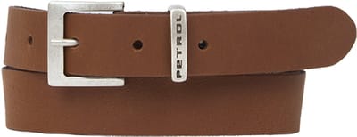 Petrol Industries Riem Jongens - Broekriem - Verstelbaar - Leer - Cognac - 65 cm