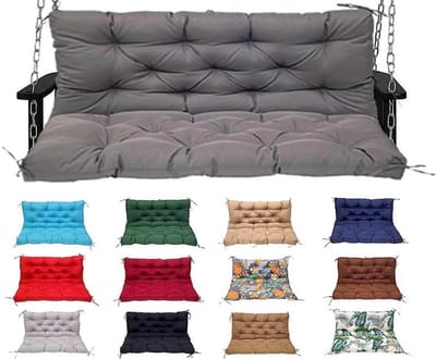 Schommelmat Vervanging - Tuinbank Kussen - Buiten Ontspannen - Waterdicht Polyester - 120 x 100 cm - A05