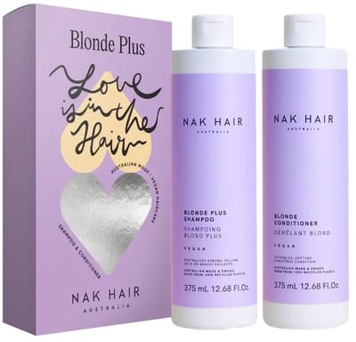 NAK Hair Platinum Blonde Duo 375 ml – Zilvershampoo & Conditioner