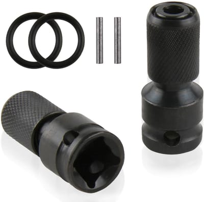 Dailygoods - Socket-wrench-adapter - 1/2 inch naar 1/4 inch - Maximale tool efficiëntie - Set van 2 - Voor ratel- en schroefbit-houder - Geschikt voor...