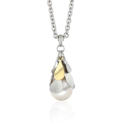 Luna-Pearls - 216.0847 - Ketting - 925/-Zilver met Zoetwater gekweekte parel